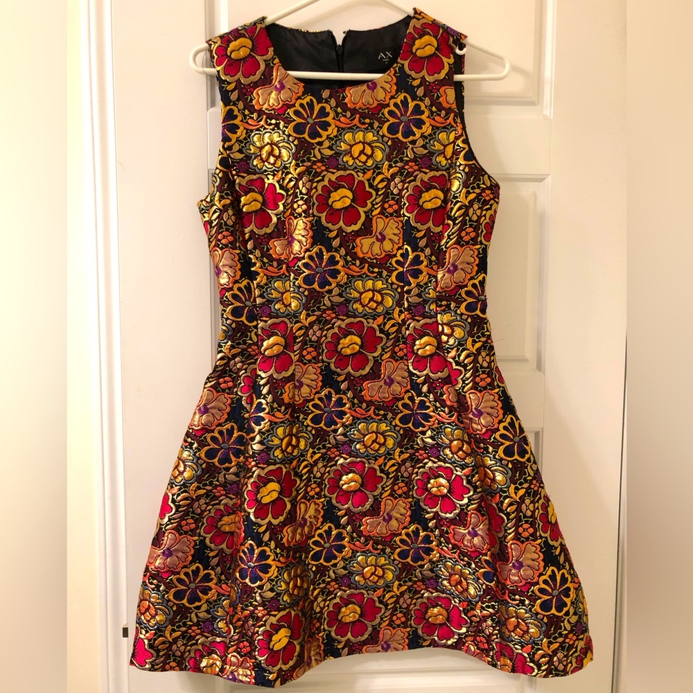Armani Exchange gold floral frock